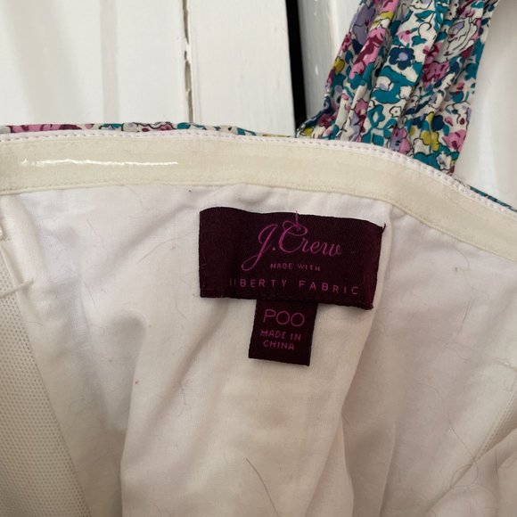 J.CREW Petite One-shoulder Tie Dress in Liberty® Claire-Aude Floral - Picture 7 of 9